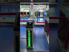 الحماية ثلاثي الأقدام محول حاجز بوابة RFID التعرف على الوجه 304 الفولاذ المقاوم للصدأ محول