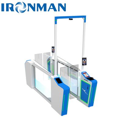 جودة  Industrial AB Interlock Turnstile Door - Biometric Authentication & Anti-Piggyback Protection مصنع
