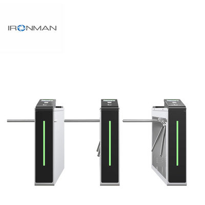 الحماية ثلاثي الأقدام محول حاجز بوابة RFID التعرف على الوجه 304 الفولاذ المقاوم للصدأ محول