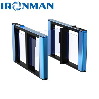 وضع الممر قارئ كود NFC دعم بطاقة ic/id تصميم ضيق وجماليات خط سرعة دورة ردهة سرعة أبواب باب زجاجي